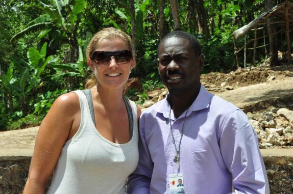 Encontro com o encarregado do Ministério do Turismo, nas ruínas de Sans-Souci, no norte do Haiti
